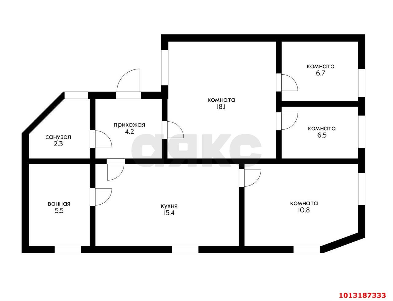 Фото №8: 4-комнатная квартира 69 м² - Краснодар, Центральный, ул. Красная, 76