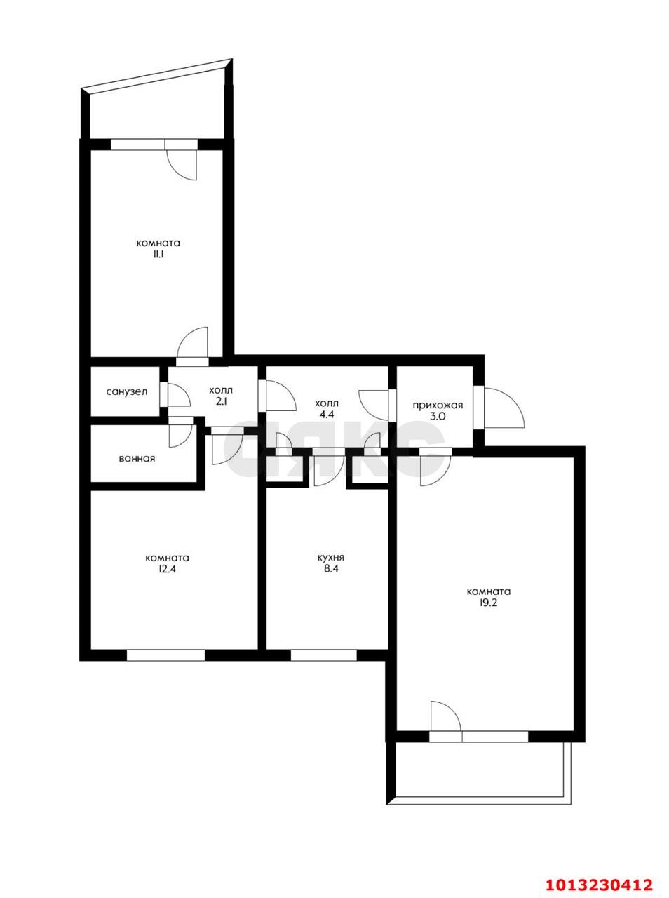 Фото №13: 3-комнатная квартира 69 м² - Краснодар, Комсомольский, ул. Сормовская, 205