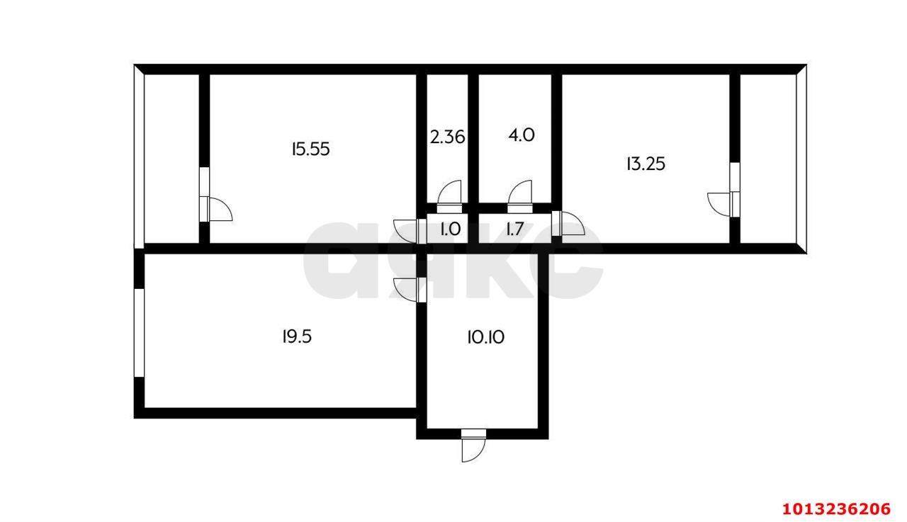 Фото №15: 2-комнатная квартира 71 м² - Краснодар, Юбилейный, ул. Рождественская набережная, 51