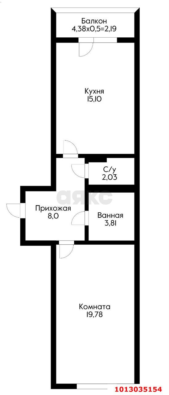 Фото №17: 1-комнатная квартира 47 м² - Краснодар, жилой комплекс Авиатор, ул. имени Валерия Гассия, 2