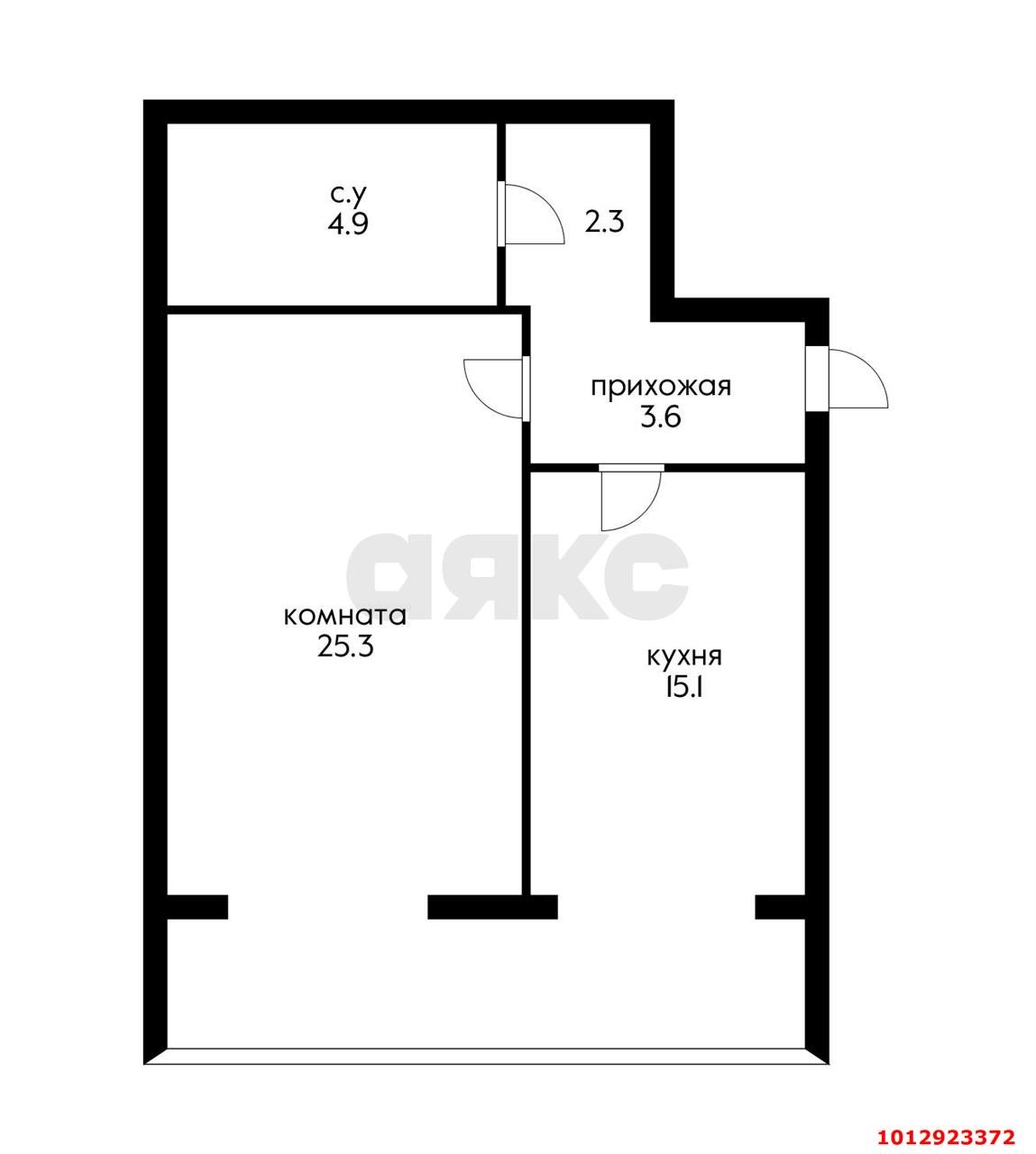 Фото №11: 1-комнатная квартира 51 м² - Краснодар, жилой комплекс Культурный, ул. Чайковского, 21