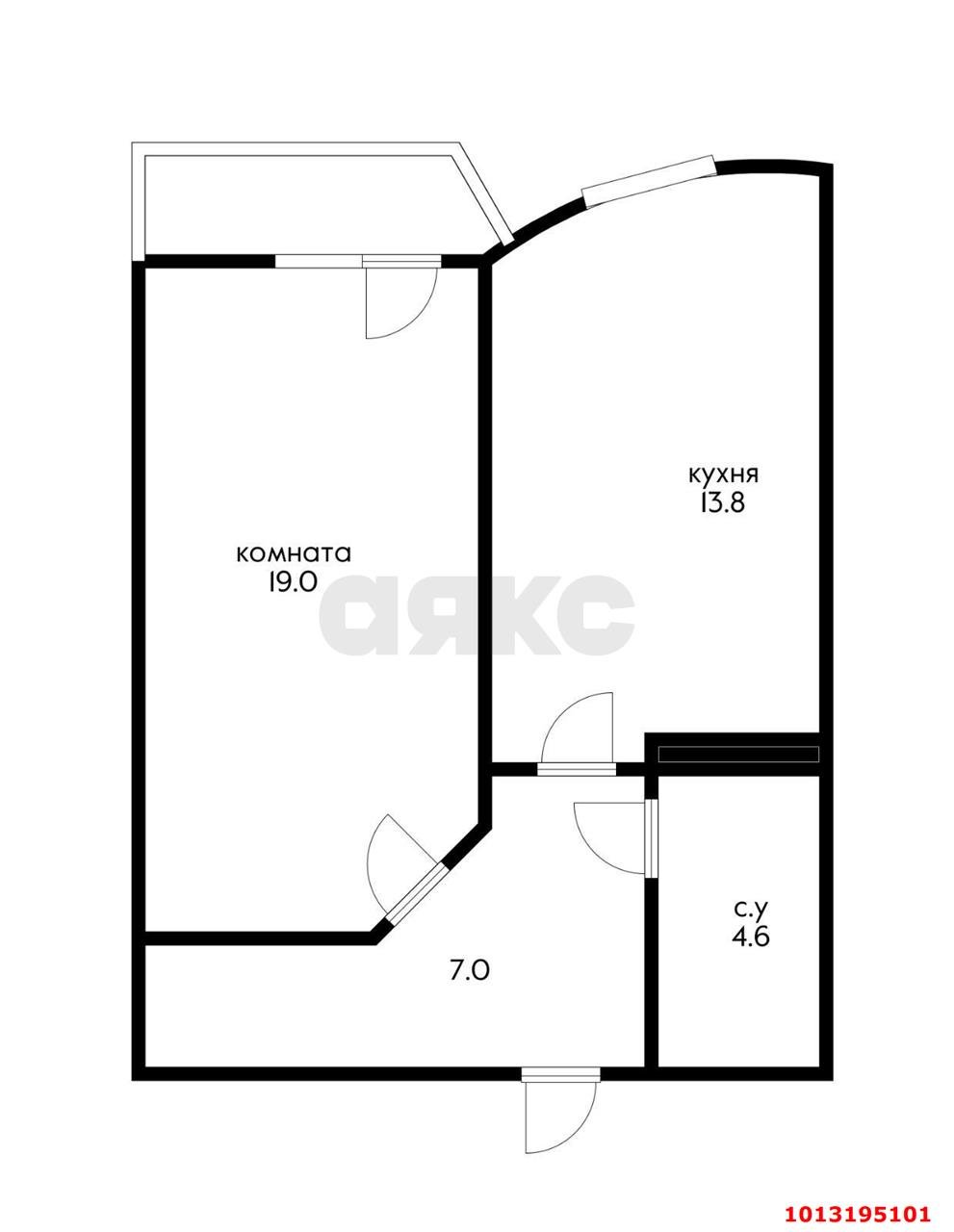 Фото №15: 1-комнатная квартира 47 м² - Краснодар, Гидростроителей, ул. Парусная, 10к1