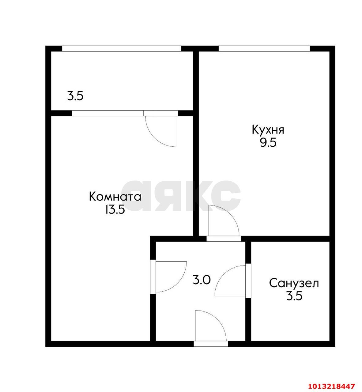 Фото №11: 1-комнатная квартира 29 м² - Краснодар, жилой комплекс Грани, 