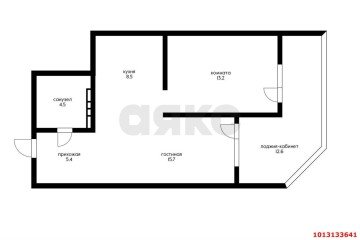 Фото №2: 2-комнатная квартира 53 м² - Краснодар, мкр. Любимово, 11