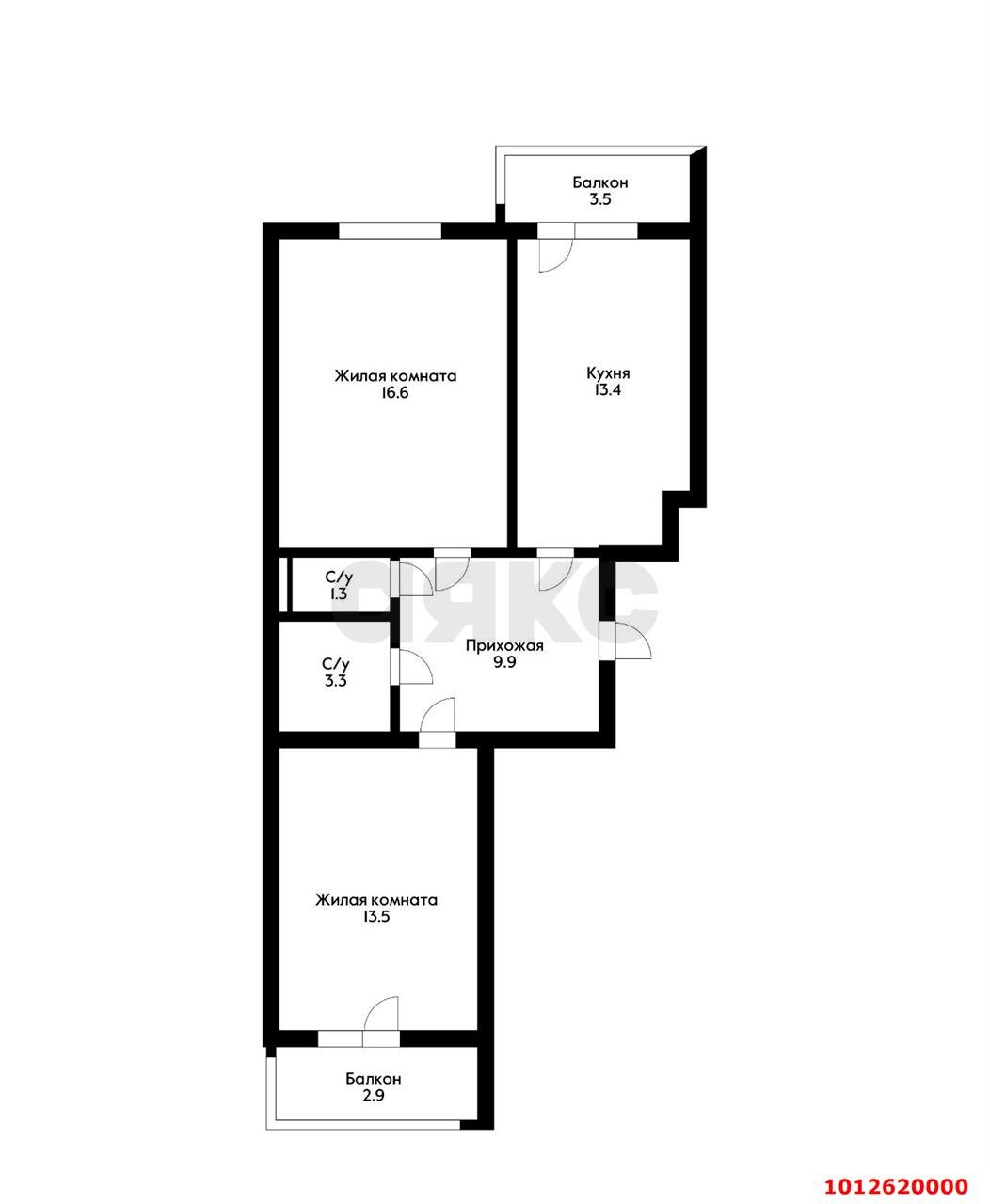 Фото №8: 2-комнатная квартира 65 м² - Краснодар, Панорама, ул. Восточно-Кругликовская, 22/2