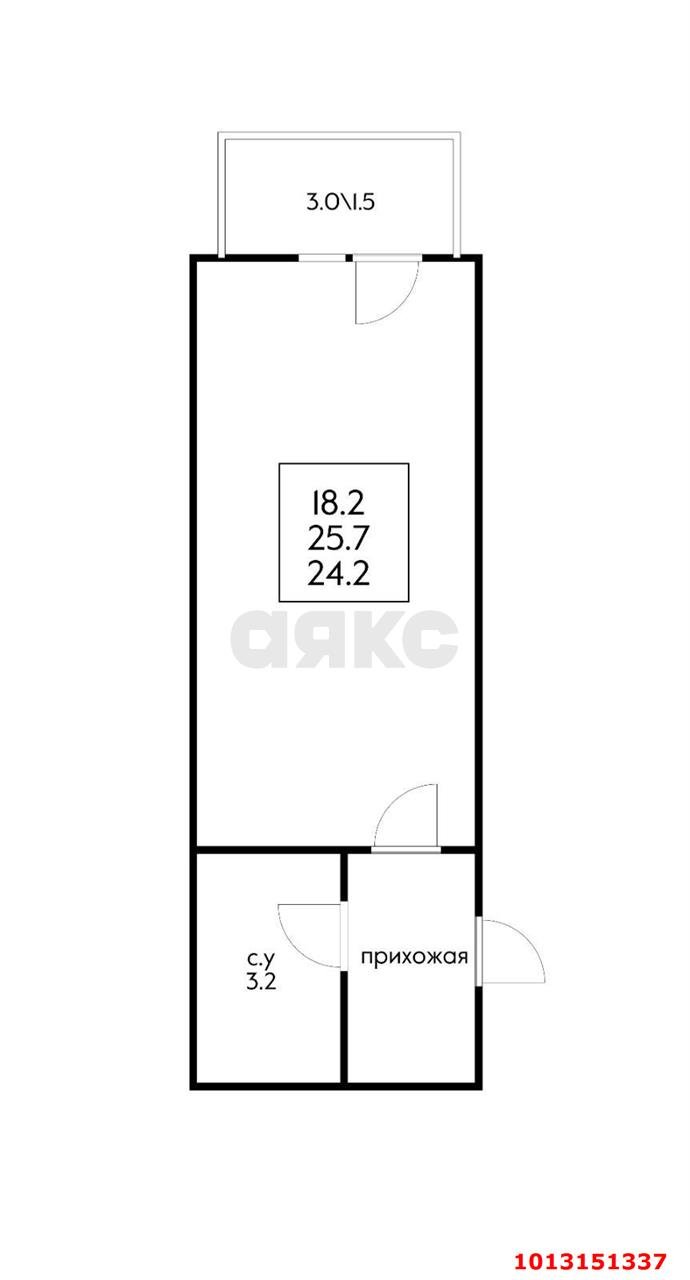 Фото №6: Студия 26 м² - Краснодар, жилой комплекс Красивый, б-р Интернациональный, 110