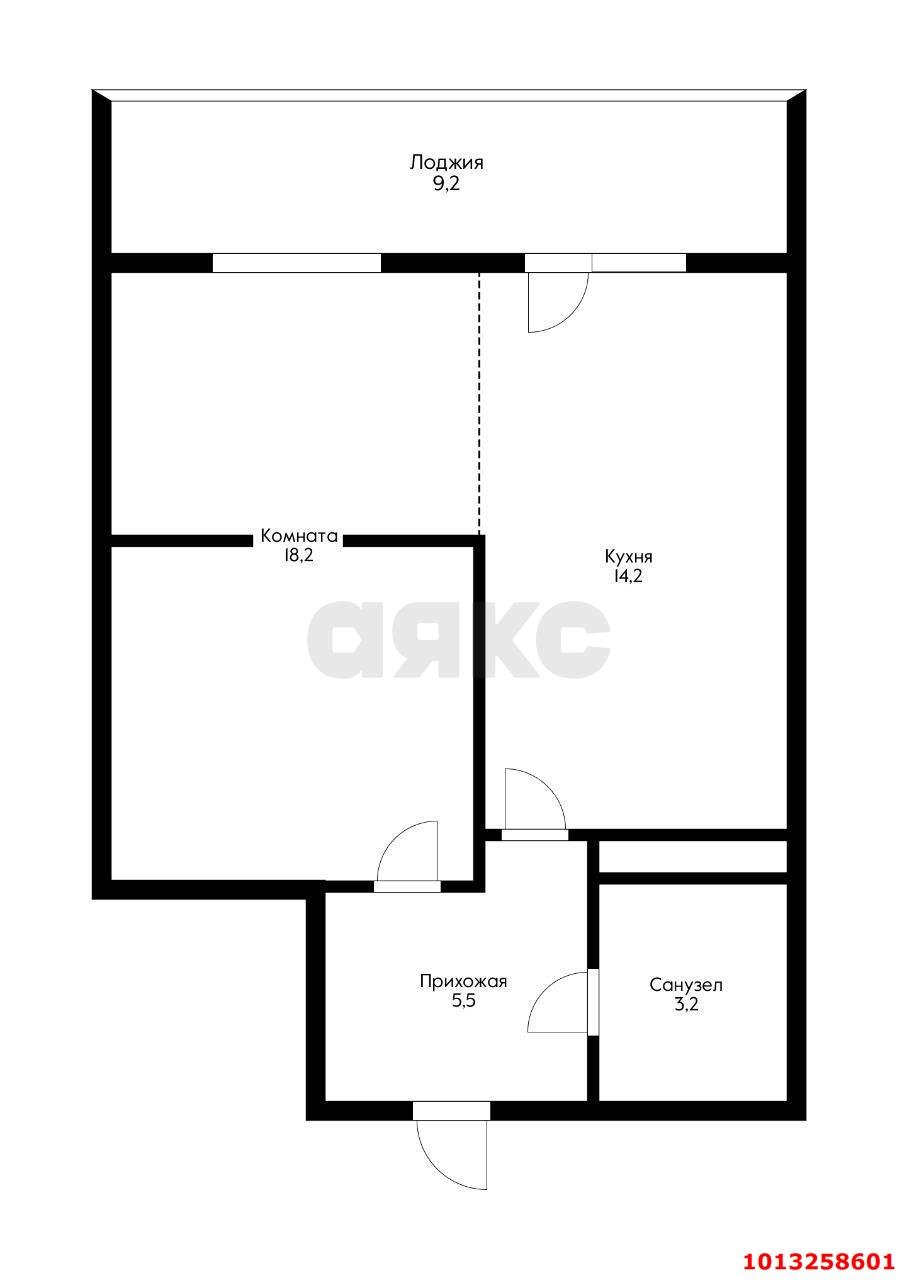 Фото №10: 1-комнатная квартира 50 м² - Краснодар, Краевая Клиническая Больница, ул. Восточно-Кругликовская, 76/3