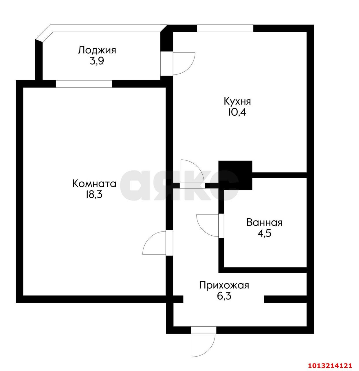 Фото №10: 1-комнатная квартира 39 м² - Краснодар, Краевая Клиническая Больница, ул. Восточно-Кругликовская, 74