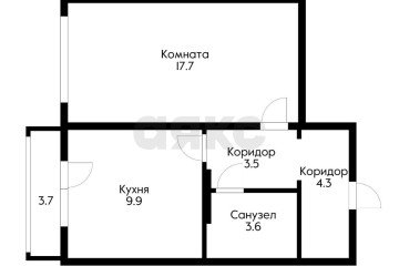 Фото №2: 1-комнатная квартира 40 м² - Краснодар, мкр. Славянский, ул. Анапская, 26