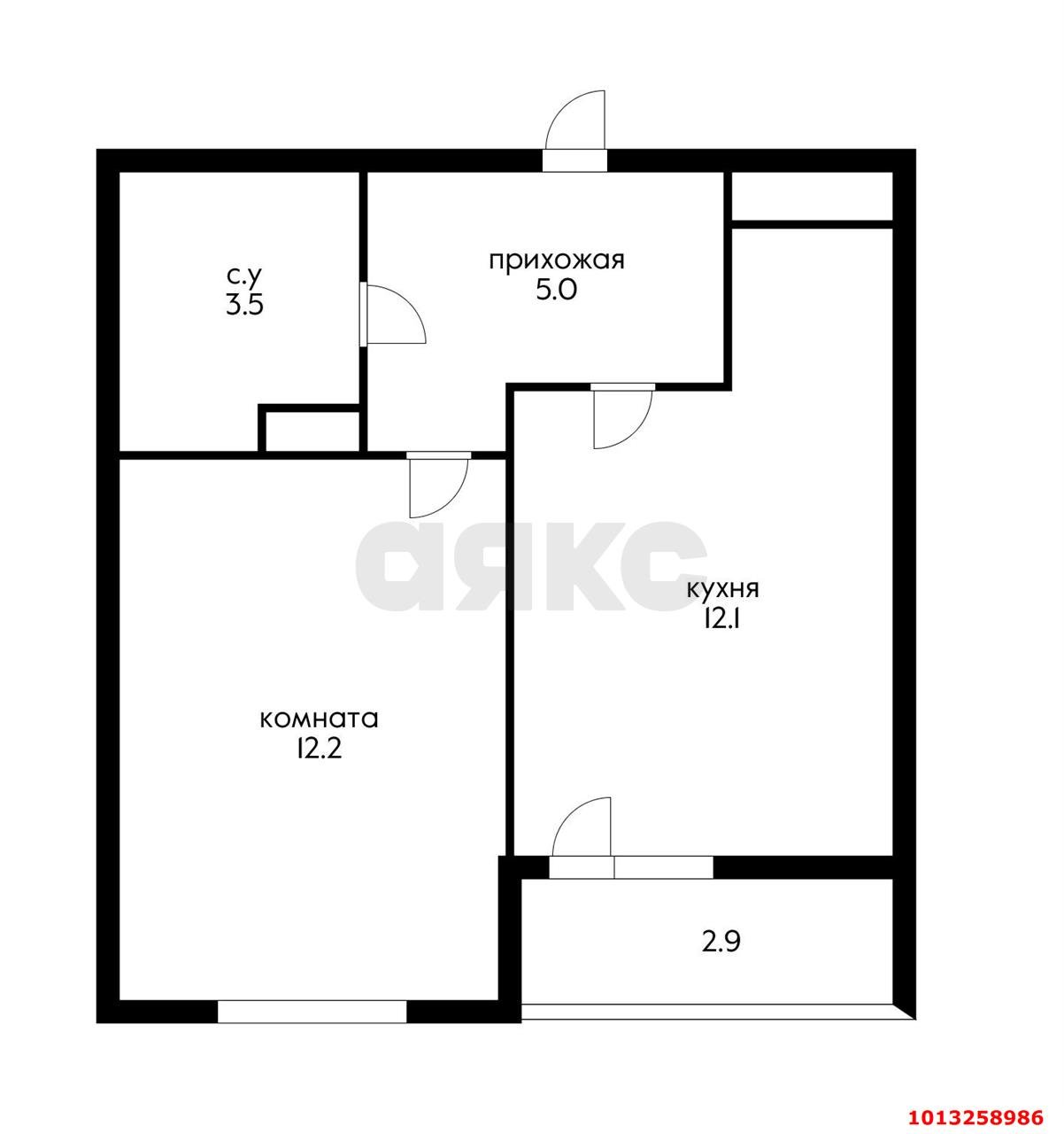 Фото №2: 1-комнатная квартира 35 м² - Краснодар, жилой комплекс Самолёт, ул. Западный Обход, 39/2к7