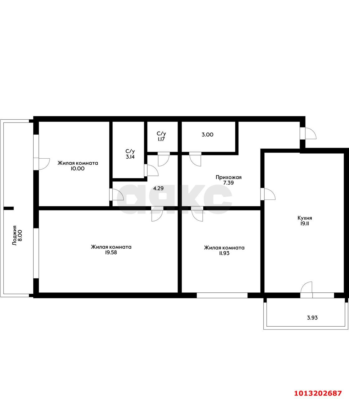 Фото №18: 3-комнатная квартира 82 м² - Краснодар, Черёмушки, ул. Ставропольская, 183/2