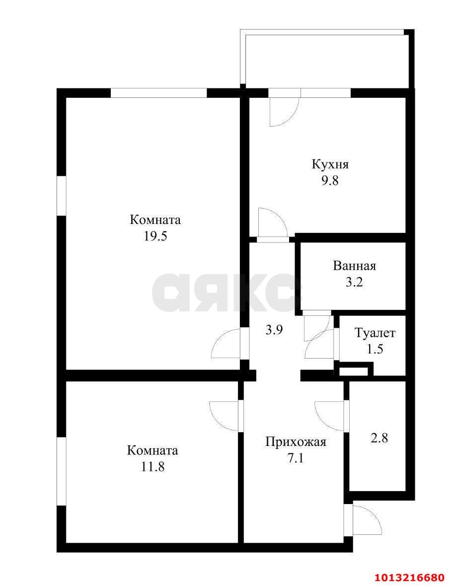 Фото №20: 2-комнатная квартира 65 м² - Краснодар, Восточно-Кругликовский, ул. Генерала Трошева, 39