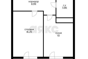 Фото №2: 1-комнатная квартира 45 м² - Знаменский, мкр. Родные Просторы, ул. Природная, 10Бк5