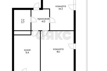 Фото №1: 2-комнатная квартира 49 м² - Краснодар, мкр. 9-й километр, ул. Ярославская, 115