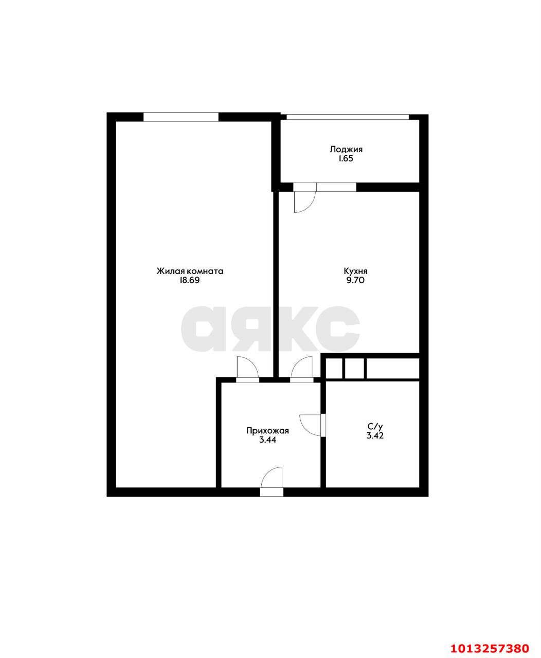 Фото №2: 1-комнатная квартира 36 м² - Краснодар, Славянский, ул. Заполярная, 39к9