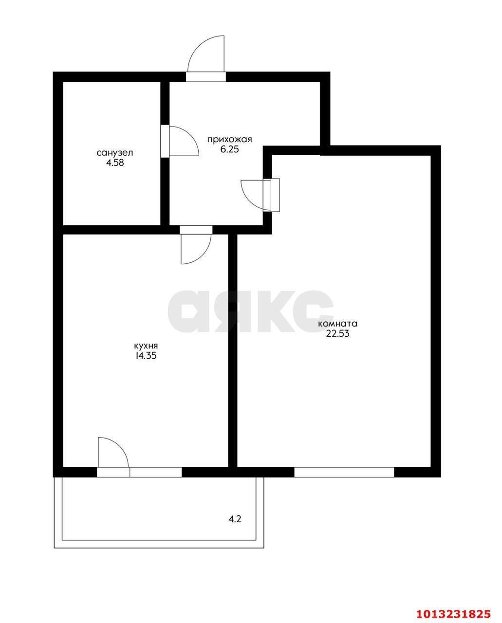 Фото №12: 1-комнатная квартира 52 м² - Краснодар, Центральный, ул. Октябрьская, 181/2к2