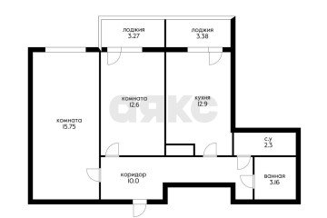 Фото №5: 2-комнатная квартира 55 м² - Краснодар, мкр. жилой комплекс Абрикосово, ул. имени Героя Георгия Бочарникова, 4к1