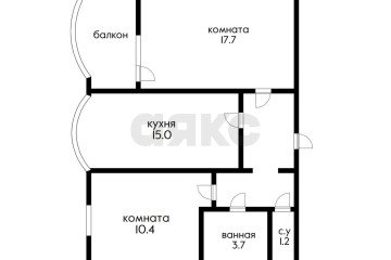 Фото №4: 2-комнатная квартира 60 м² - Краснодар, мкр. Западный внутригородской округ, ул. Рашпилевская, 32