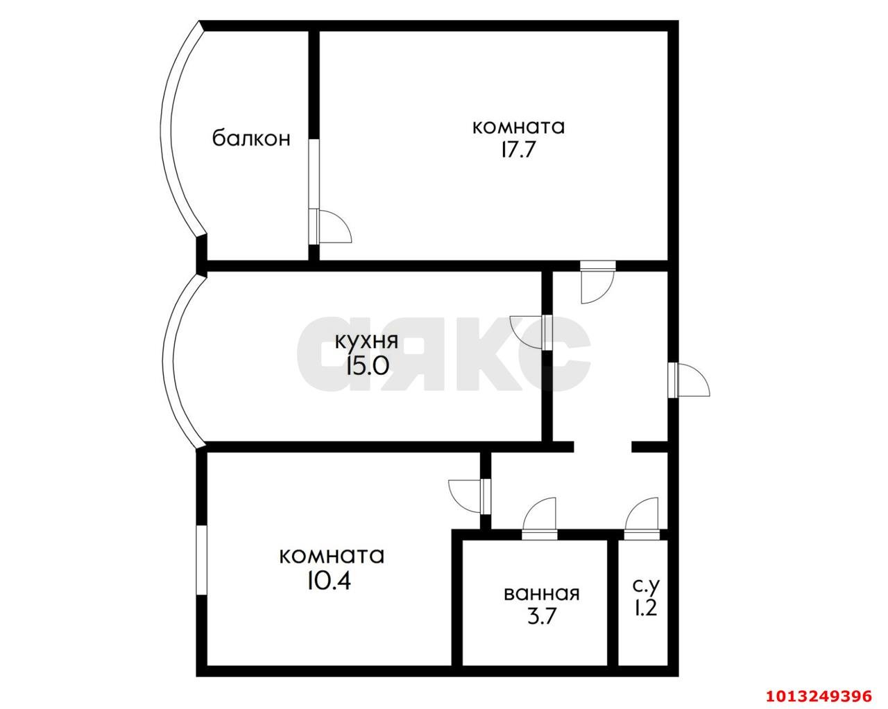 Фото №4: 2-комнатная квартира 60 м² - Краснодар, Западный внутригородской округ, ул. Рашпилевская, 32