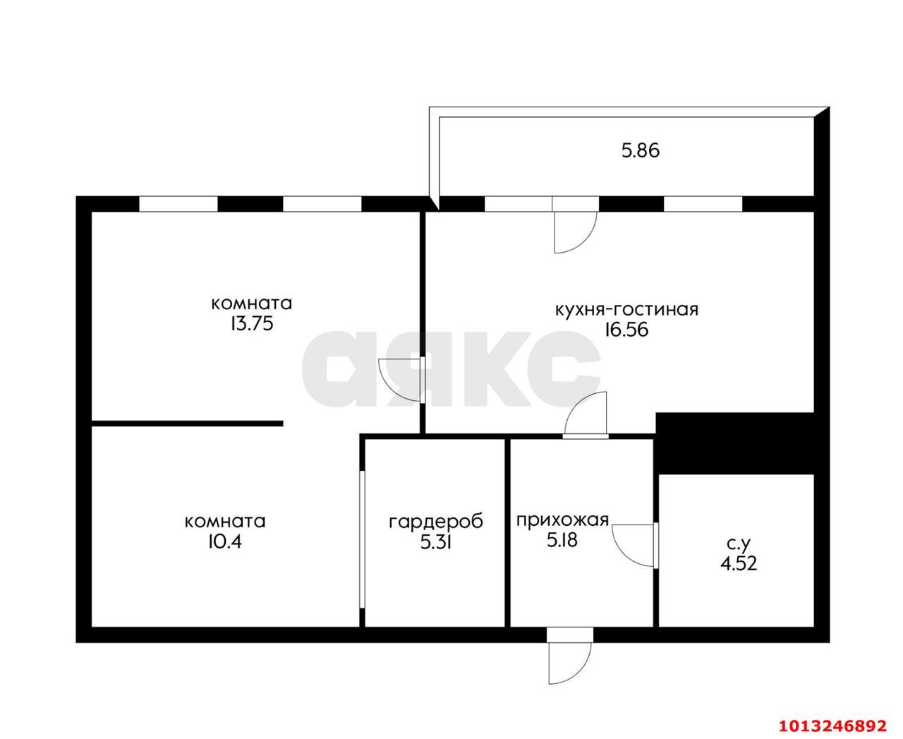 Фото №20: 2-комнатная квартира 62 м² - Краснодар, жилой комплекс Нeo-квартал Красная Площадь, ул. Конгрессная, 19/1