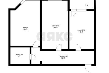 Фото №2: 2-комнатная квартира 59 м² - Яблоновский, мкр. жилой комплекс Компаньон-Сити, ул. Шоссейная, 63к1