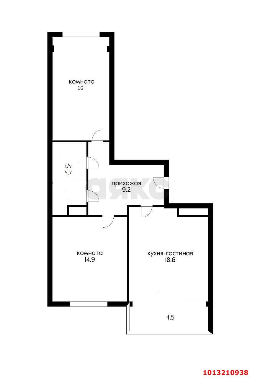 Фото №7: 2-комнатная квартира 56 м² - Краснодар, жилой комплекс Свобода, ул. Домбайская, 55