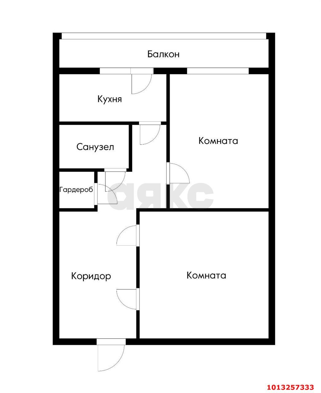 Фото №18: 2-комнатная квартира 52 м² - Колосистый, Прикубанский внутригородской округ, пер. Макаренко, 27