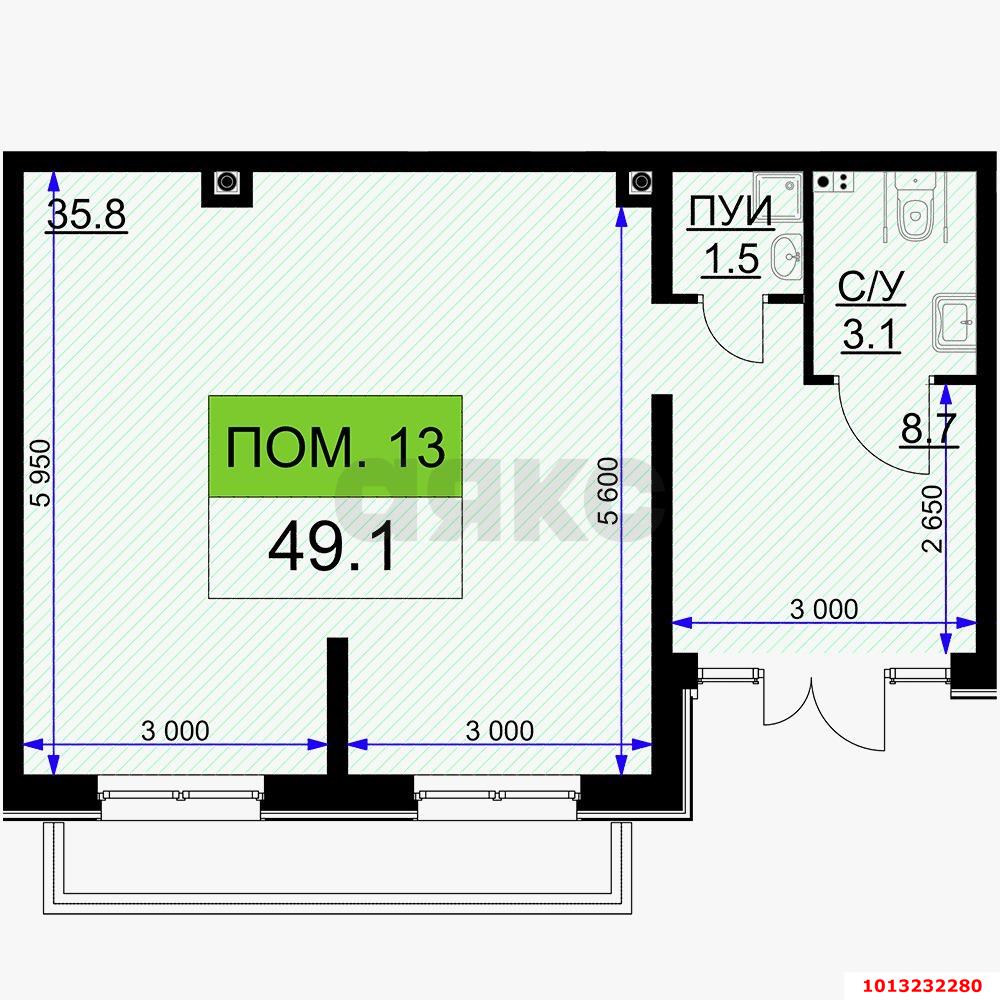 Фото №5: Торговое помещение 50 м² - Краснодар, жилой комплекс Ракурс, ул. имени Героя Ростовского, 8к3