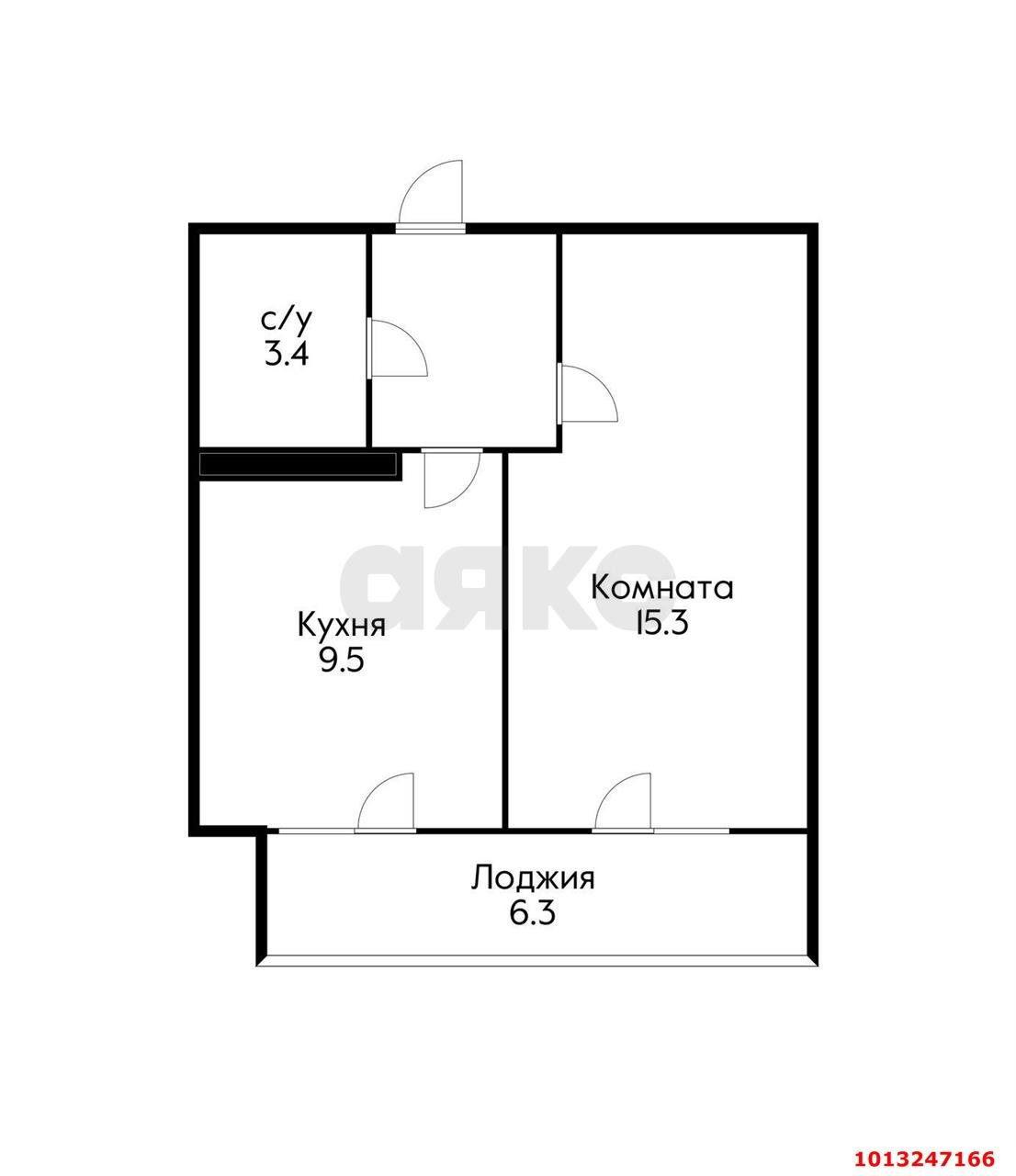 Фото №4: 1-комнатная квартира 35 м² - Краснодар, жилой комплекс Стрижи, ул. Автолюбителей, 1Гк1