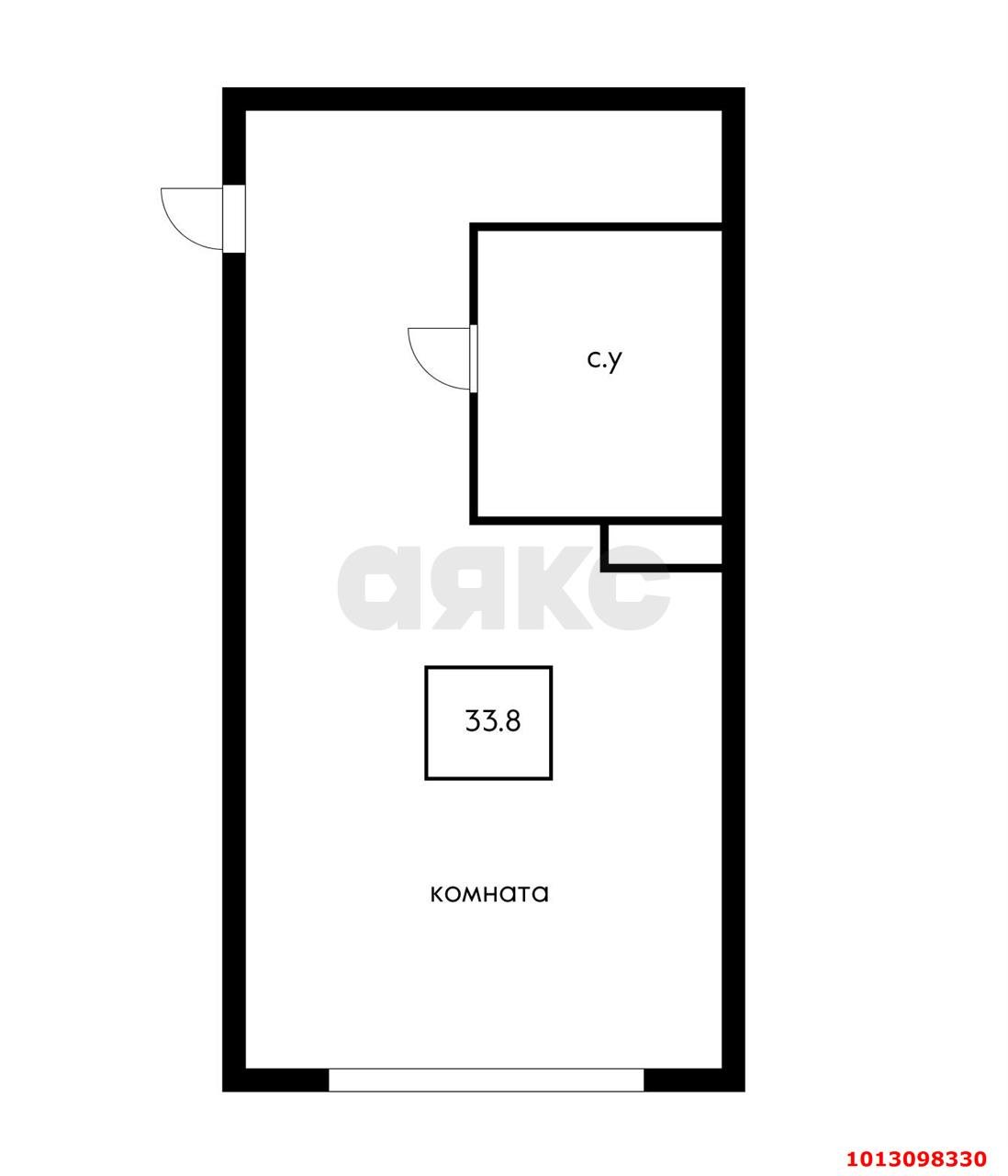 Фото №16: Студия 33 м² - Краснодар, Завод Измерительных Приборов, ул. Карякина, 5к1