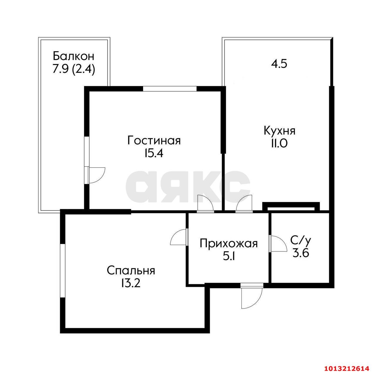 Фото №15: 2-комнатная квартира 61 м² - Краснодар, жилой комплекс Отражение, ул. Конгрессная, 41