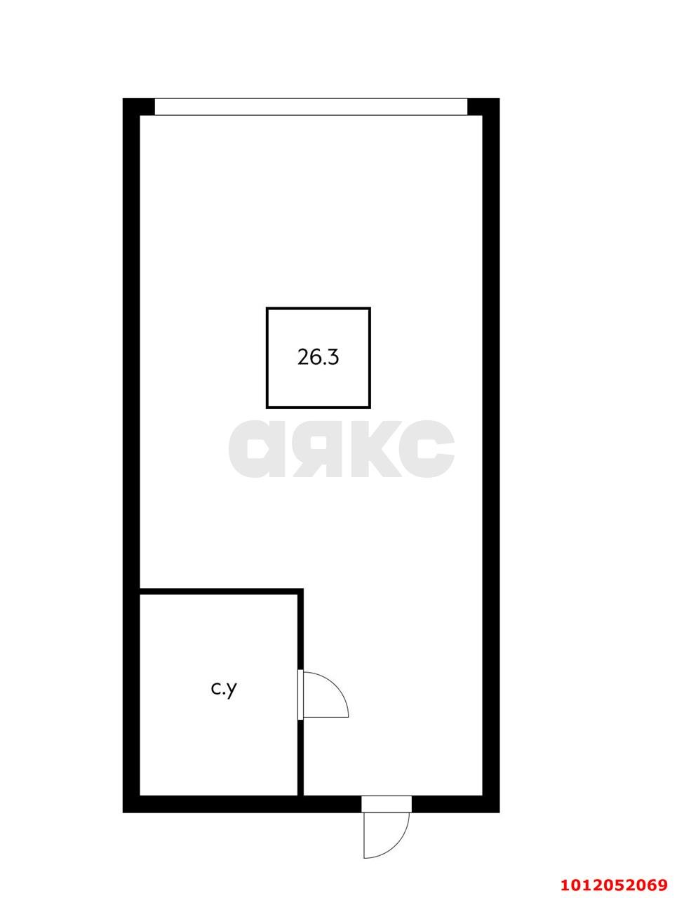 Фото №11: Студия 28 м² - Российский, жилой комплекс Берёзки, ул. Ратной Славы, 24