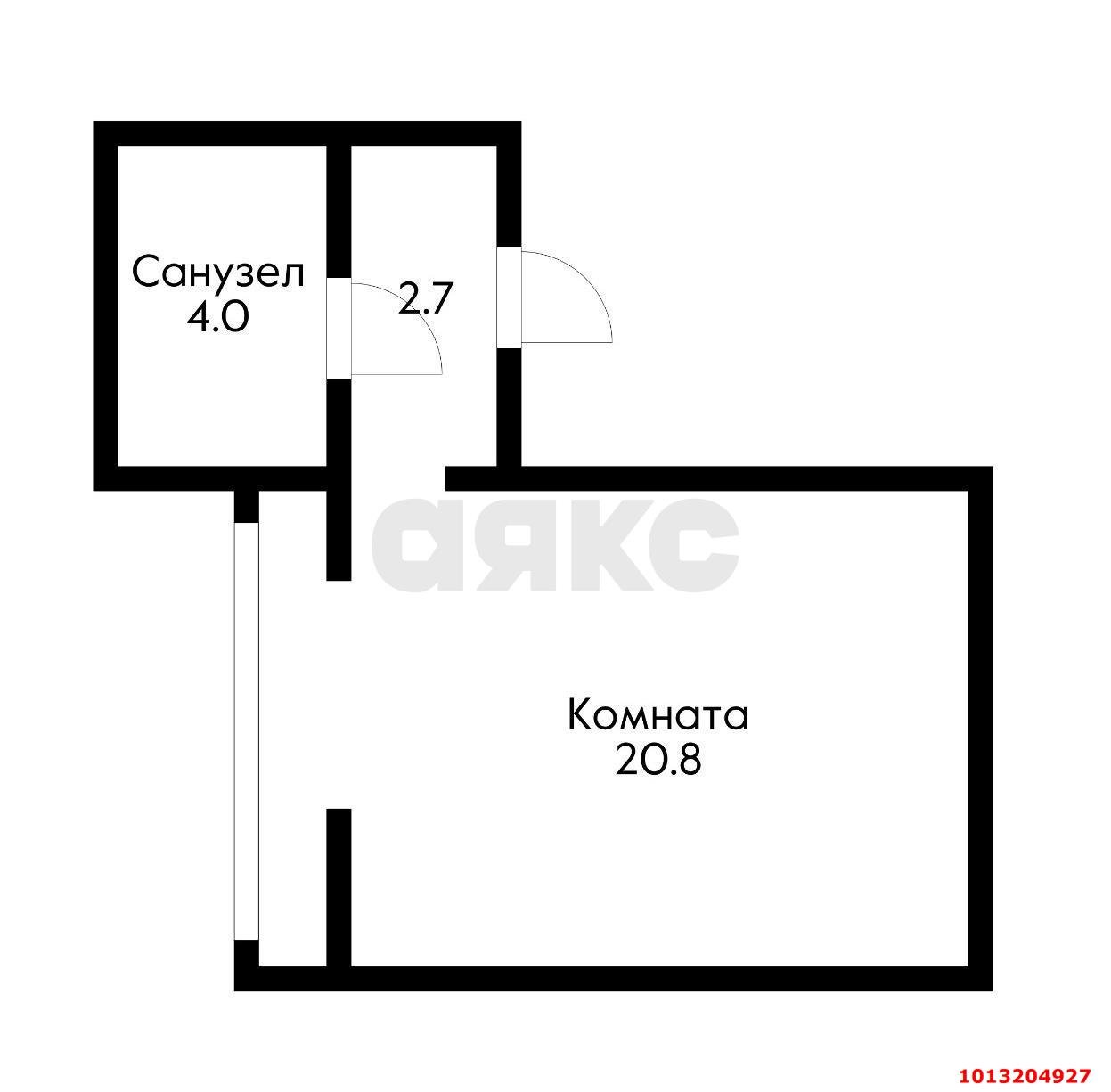 Фото №2: Студия 27 м² - Краснодар, жилой комплекс Мирный, ул. им. Сорока А.М., 2