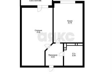 Фото №3: 1-комнатная квартира 37 м² - Краснодар, мкр. жилой комплекс Облака, ул. имени Генерала Корнилова, 9к2