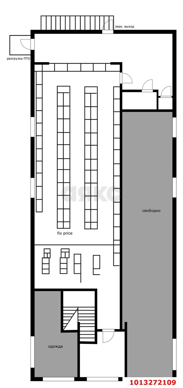 Фото №6: Торговое помещение 456&nbsp;м², 2/2&nbsp;эт. - Краснодар, Прикубанский внутригородской округ, мкр. Музыкальный, ул. Адлерская, 17