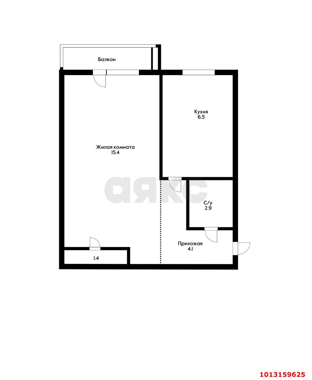 Фото №9: 1-комнатная квартира 31 м² - Краснодар, Черёмушки, ул. Ставропольская, 169