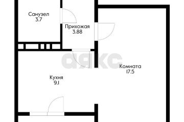 Фото №3: 1-комнатная квартира 34 м² - Краснодар, мкр. жилой комплекс Лиговский, ул. Героя Хабибуллина, 13