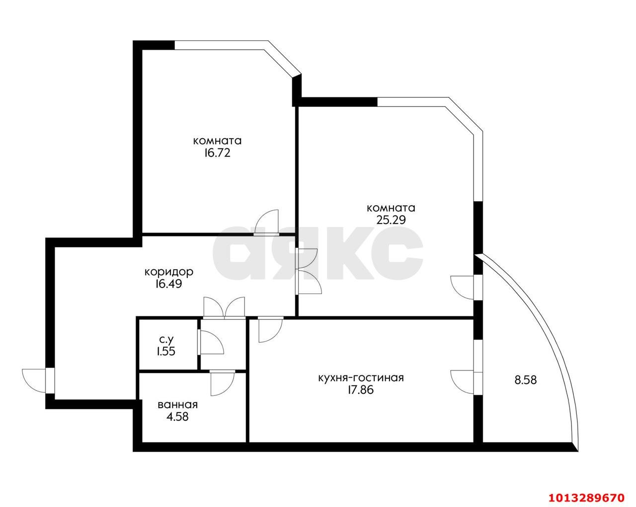 Фото №9: 2-комнатная квартира 91 м² - Краснодар, Юбилейный, ул. Рождественская набережная, 2