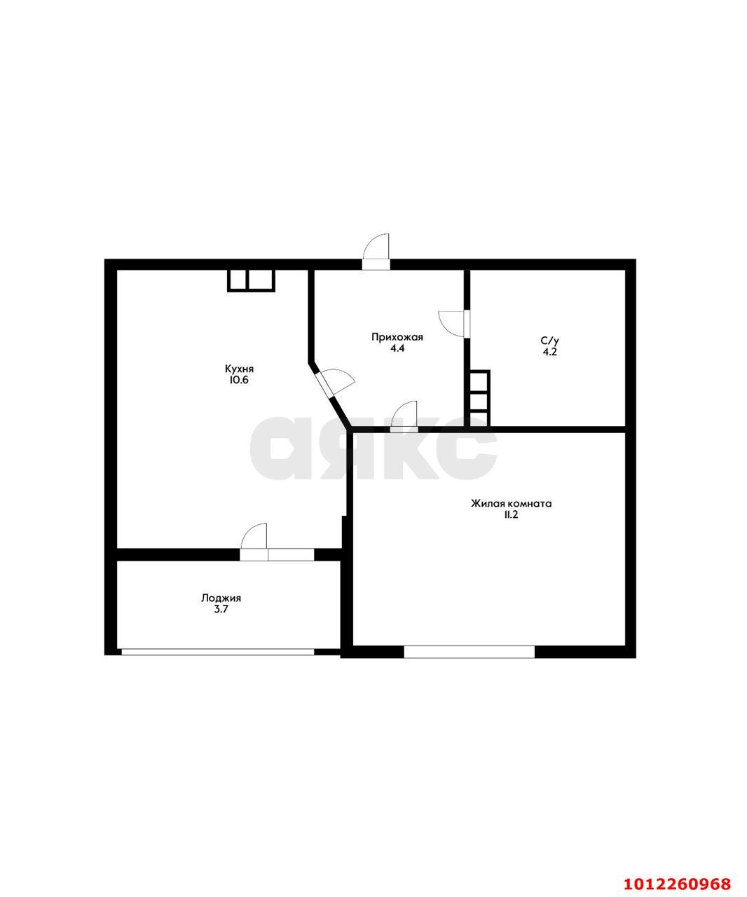 Фото №8: 1-комнатная квартира 32 м² - Краснодар, Светлоград, ул. Красных Партизан, 1/4к3