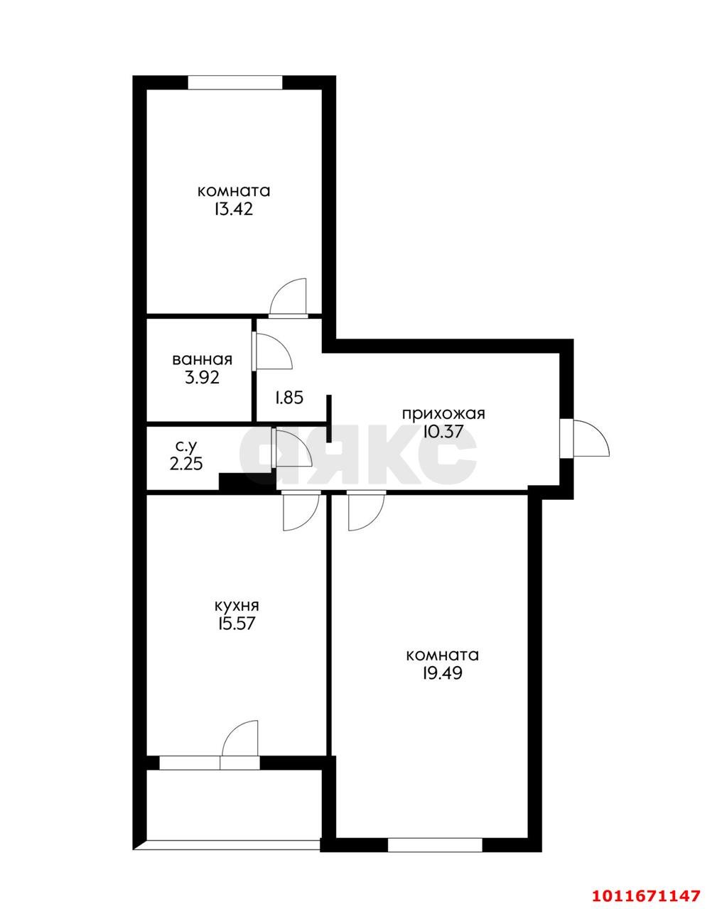 Фото №15: 2-комнатная квартира 72 м² - Краснодар, Юбилейный, пр-кт Чекистов, 40