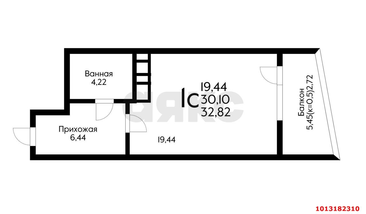 Фото №2: Студия 30 м² - Краснодар, жилой комплекс Галактика, ул. Уральская, 71