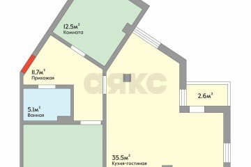 Фото №1: 2-комнатная квартира 82 м² - Краснодар, мкр. Восточно-Кругликовский, ул. Восточно-Кругликовская, 46/А