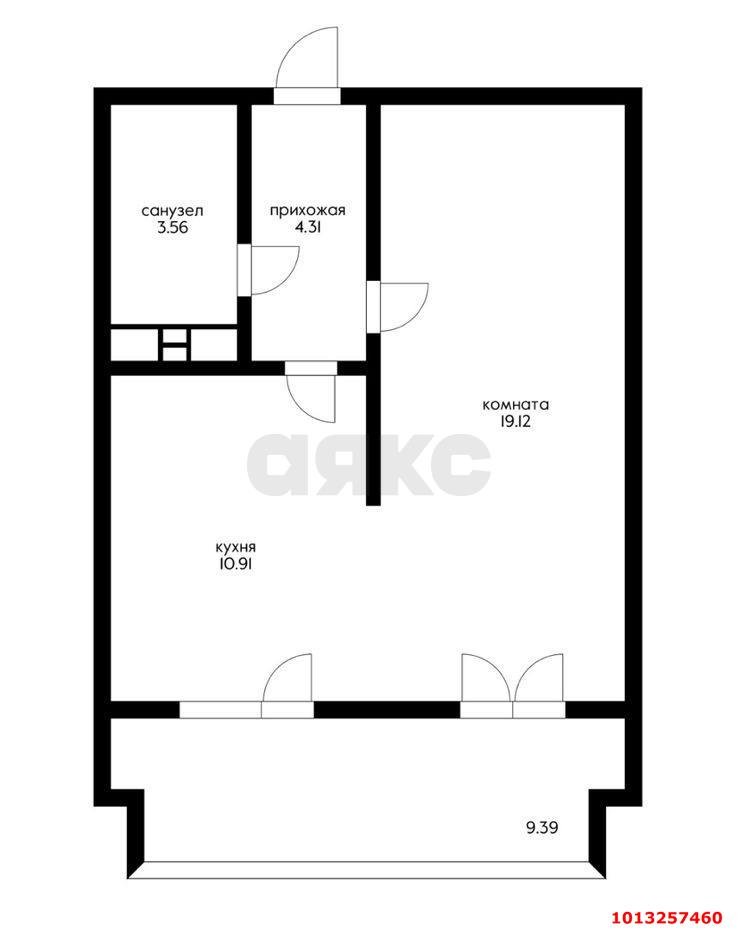 Фото №9: 1-комнатная квартира 42 м² - Краснодар, Центральный, ул. Ленина, 90/1