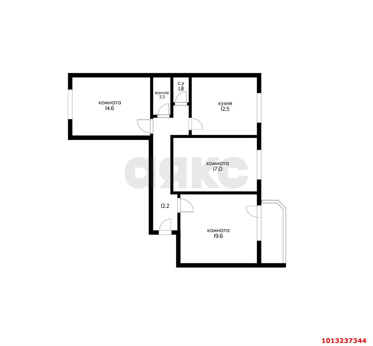 Фото №15: 3-комнатная квартира 85 м² - Краснодар, жилой комплекс Пересвет-Карасунский, ул. Сормовская, 210