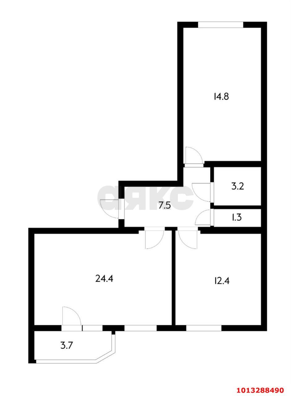 Фото №16: 3-комнатная квартира 68 м² - Краснодар, жилой комплекс Керченский, ул. им. Героя Сарабеева В.И., 5к4