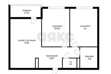 Фото №1: 2-комнатная квартира 51 м² - Краснодар, мкр. Сады Калинина, ул. Средняя, 30/3