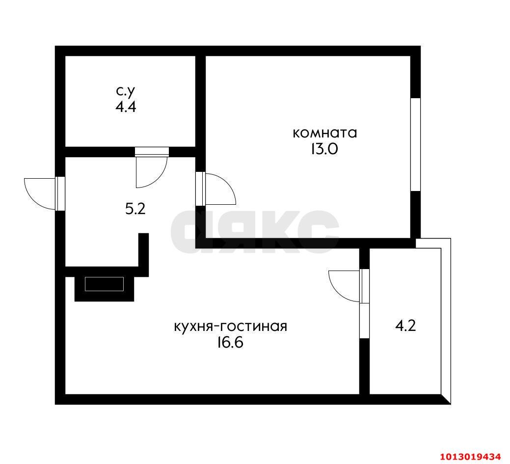 Фото №5: 1-комнатная квартира 43 м² - Краснодар, имени Демьяна Бедного, пр-д 1-й Лиговский, 24