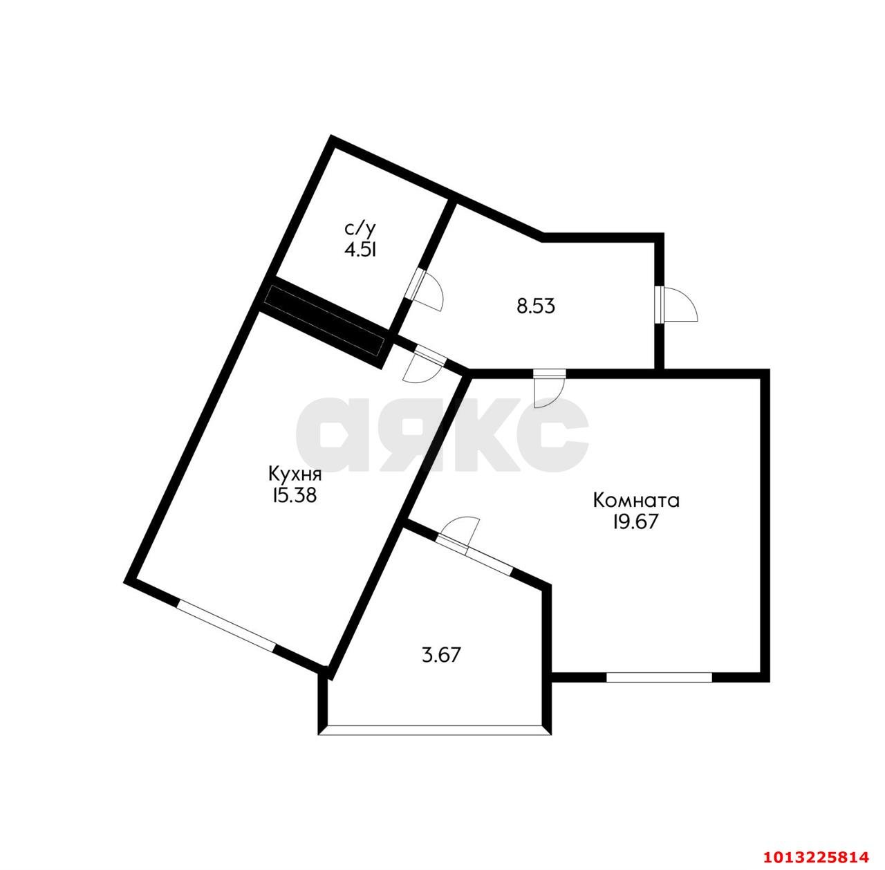 Фото №3: 1-комнатная квартира 55 м² - Краснодар, жилой комплекс Лучший, ул. Ростовское шоссе, 30/7