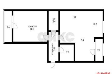 Фото №5: 2-комнатная квартира 52 м² - Краснодар, мкр. жилой комплекс Самолёт, ул. Западный Обход, 39/2к3