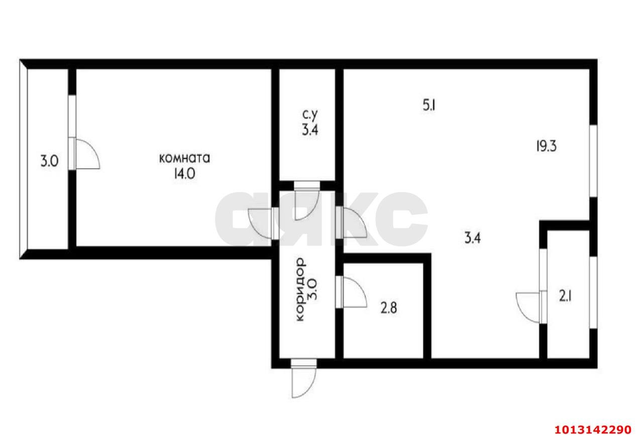 Фото №5: 2-комнатная квартира 52 м² - Краснодар, жилой комплекс Самолёт, ул. Западный Обход, 39/2к3